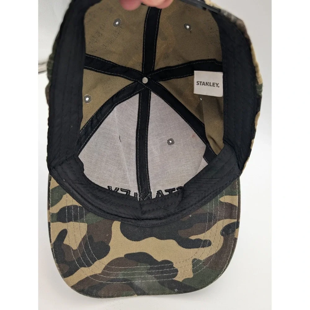 Stanley Camo Baseball Cap Embroidered Logo Snapback Hat Camouflage Mens OSFM
